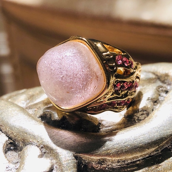 Jewelry - ❗️SALE❗️Faceted Rhinestone & Glass Stone Ring